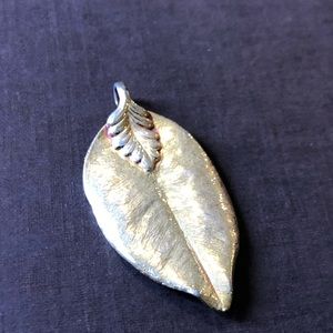 Gold leaf pendant